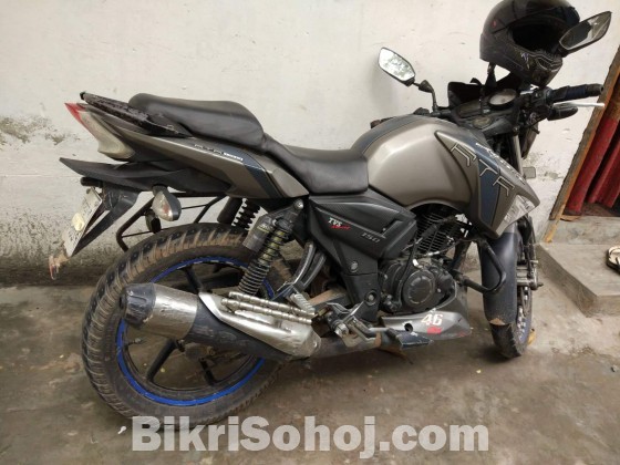 Apache rtr 150cc,gray color